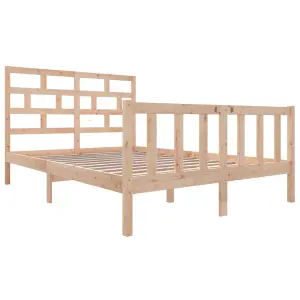 Berkfield Bed Frame Solid Wood Pine 120x200 cm