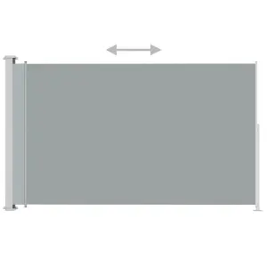 Berkfield Patio Retractable Side Awning 200x300 cm Grey