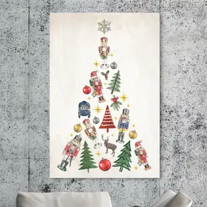 Fun Christmas Tree - Wrapped Canvas Painting 91 cm H x 61 cm W