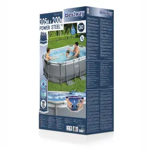 Bestway Power Steel® Swimming pool with pump (L) 3.05m x (H) 84cm