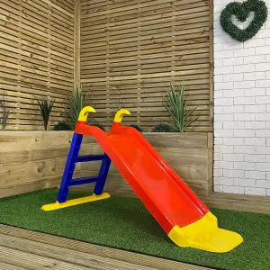 80cm Kids Indoor Outdoor Freestanding Plastic Slide with Ladder and Extension