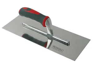 Faithfull Plasterer's Finishing Trowel Stainless Steel Soft Grip Handle 13 x 5in FAISGTP13SS