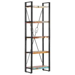 Berkfield 5-Tier Bookcase 60x30x180 cm Solid Reclaimed Wood