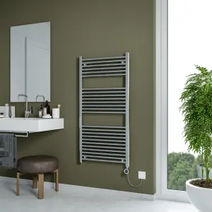 Agadon Grace Electric Towel Radiator - 1200 x 600 mm Chrome - 600 W