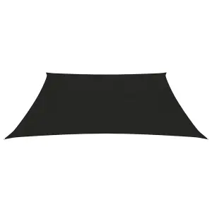 Berkfield Sunshade Sail 160 g/m2 Black 7x7 m HDPE