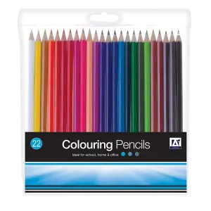 Anker Plain Coloured Pencil (Pack of 22) Multicoloured (One Size)