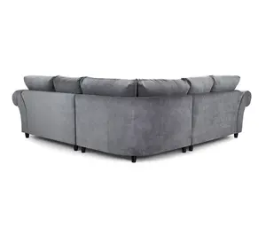 Windsor Corner Sofa in Soft Grey Linen