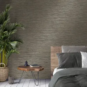 Crown Fusion Plain Charcoal Wallpaper M1770