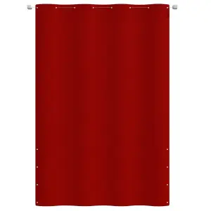 Berkfield Balcony Screen Red 160x240 cm Oxford Fabric