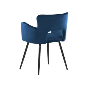 Kirssy Upholstered Dining Chair Navy Blue