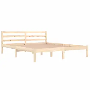 Berkfield Day Bed Solid Wood Pine 160x200 cm King Size