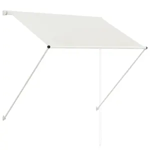 Berkfield Retractable Awning 150x150 cm Cream