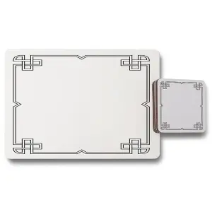 Roman Ornamental Frame (Placemat & Coaster Set) / Default Title