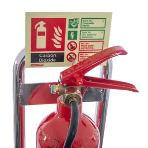 Single Chrome Extinguisher Stand - UltraFire