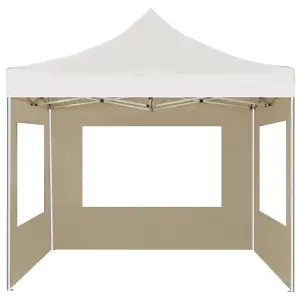 Berkfield Professional Folding Party Tent with Walls Aluminium 2x2 m Cream