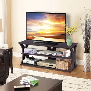 Costway 3-Tier TV Stand Media Console Table Modern Storage Cabinet for TVs up to 45"