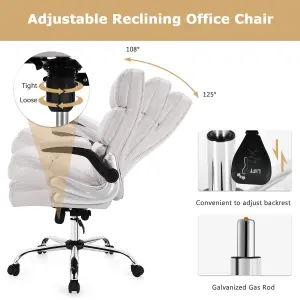 Costway Executive Office Chair Ergonomic Padded High Back Swivel Computer Desk Chairs