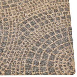 Jute Area Rug 200 x 300 cm Beige and Grey ARIBA