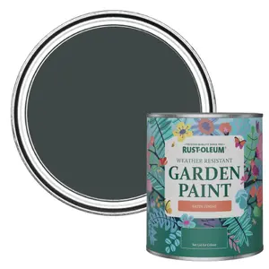 Rust-Oleum Black Sand Satin Garden Paint 750ml