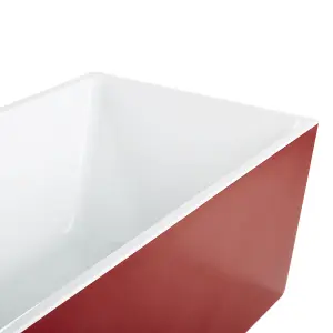 Freestanding Bath 1730 x 820 mm Red GUIANA