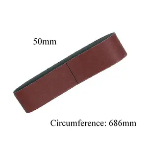 5 x Sanding Belts 80 Grit Grade, 50 x 686mm for Wood & Metal Power Sanders