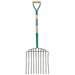 Draper  10 Prong Manure Fork with Wood Shaft and MYD Handle 63578