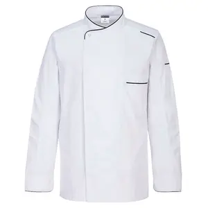 Portwest Surrey Chef Jacket Long Sleeve