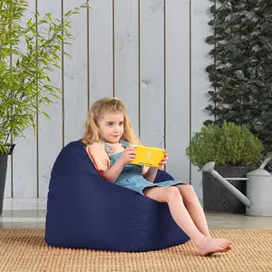 Veeva Kids Classic Bean Bag Chair Red / 50cm H x 53cm W x 53cm D