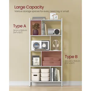 Westhought Bookcase Maple White/Cloud White