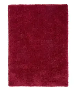 Pink Modern Plain Shaggy Easy to clean Rug For Bedroom & Living Room-120cm X 170cm