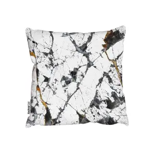 Cushions - Dark Gray marble Gold Russia texture (Cushion) / 45cm x 45cm