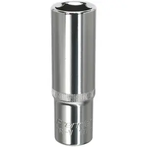 17mm Deep Drive Socket - Forged Steel Chrome Vanadium 1/2" Square Drive Tool