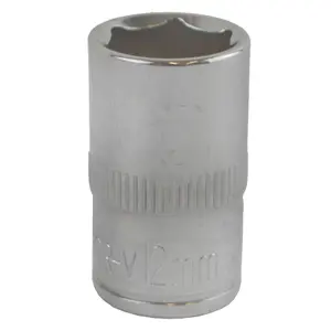 12mm 3/8" Drive Shallow Metric Socket Single Hex / 6 sided Bergen