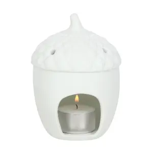 Ceramic Cosy Acorn Tealight Candle Holder