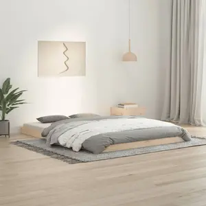 Bed Frame Solid Wood Brown / European Double (140 x 200cm)