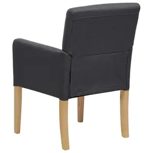 Beliani Retro Dining Chair ROCKEFELLER Grey