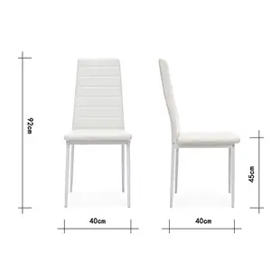 Adrastus Upholstered Dining Chair (Set of 6) White