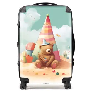 A Bear On A Beach Holiday Suitcase - Medium