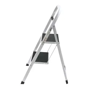 Oypla Foldable 2 Step Ladder Stepladder Non Slip Tread Safety Steel