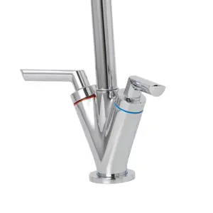 Cooke & Lewis Treur Chrome effect Kitchen Monobloc Tap