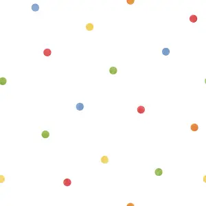 Galerie Tiny Tots 2 Primary Dots Smooth Wallpaper