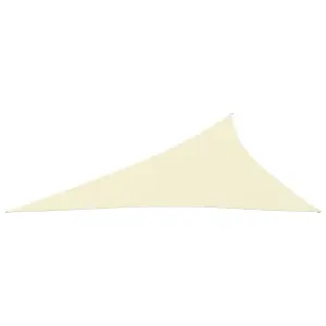 Berkfield Sunshade Sail Oxford Fabric Triangular 3x4x5 m Cream