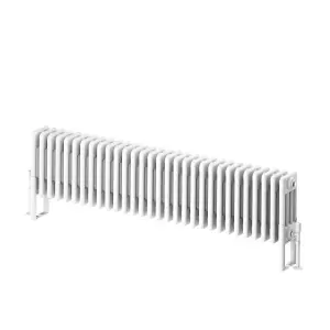 Braxton White Quadruple Horizontal Column Radiator - 400x1370mm