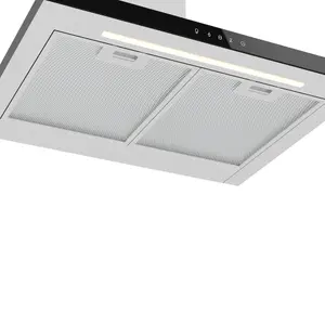 GoodHome LinkSense GHCH60LKSS Glass Chimney Cooker hood (W)59.8cm - Brushed stainless steel effect