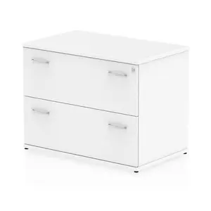 Impulse 80cm Wide 2 -Drawer File Cabinet White