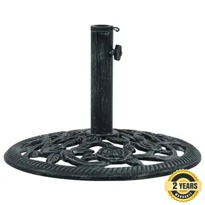 Kaneohe Cast Iron Free Standing Umbrella Base Green