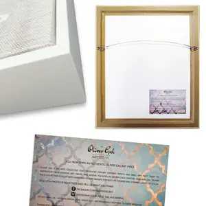 Let It Snow - Single Picture Frame Print Gold Floating Frame / 35.56cm H x 35.56cm W x 1.27cm D