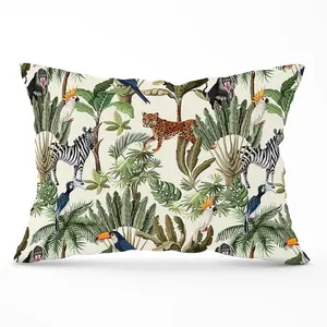 Exotic Trees And Animals Cushions 33cm x 48cm