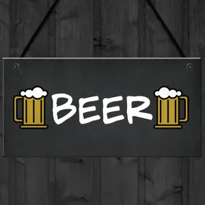 Sign Hanging Home Bar Man Cave Pub Garage Sign Gift Bar Decor