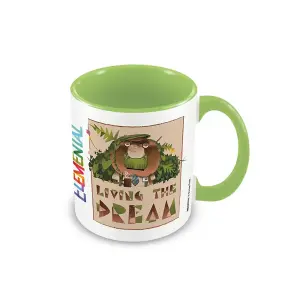 Elemental Living The Dream Mug White/Green/Brown (One Size)